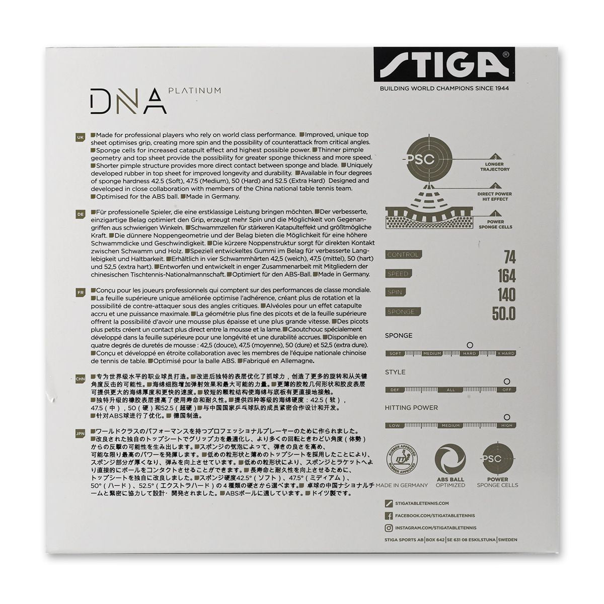 Stiga DNA Platinum H