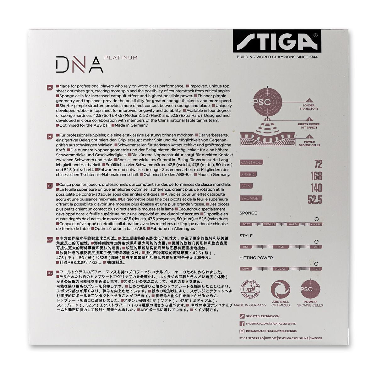 Stiga DNA Platinum XH