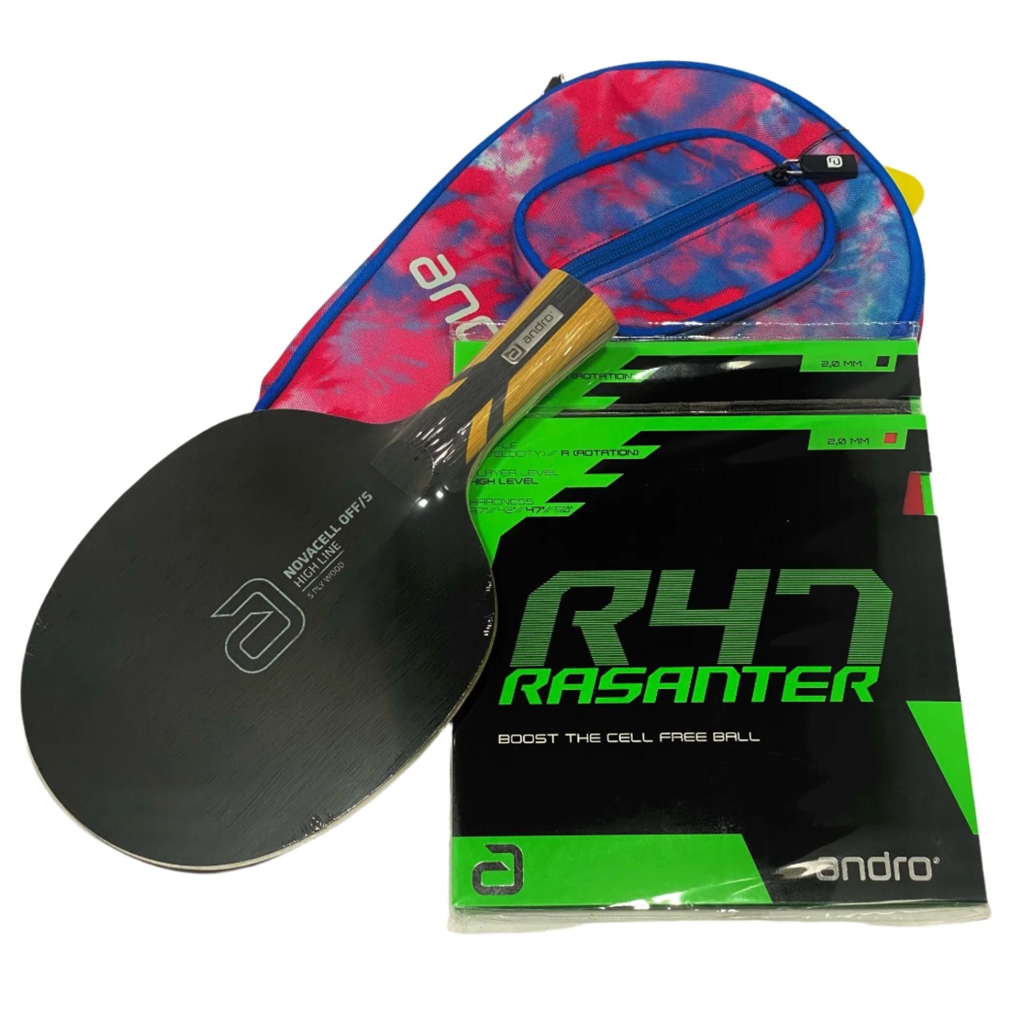 Andro Novacell OFF/S W Case & Ransanter R47 – Go Table Tennis