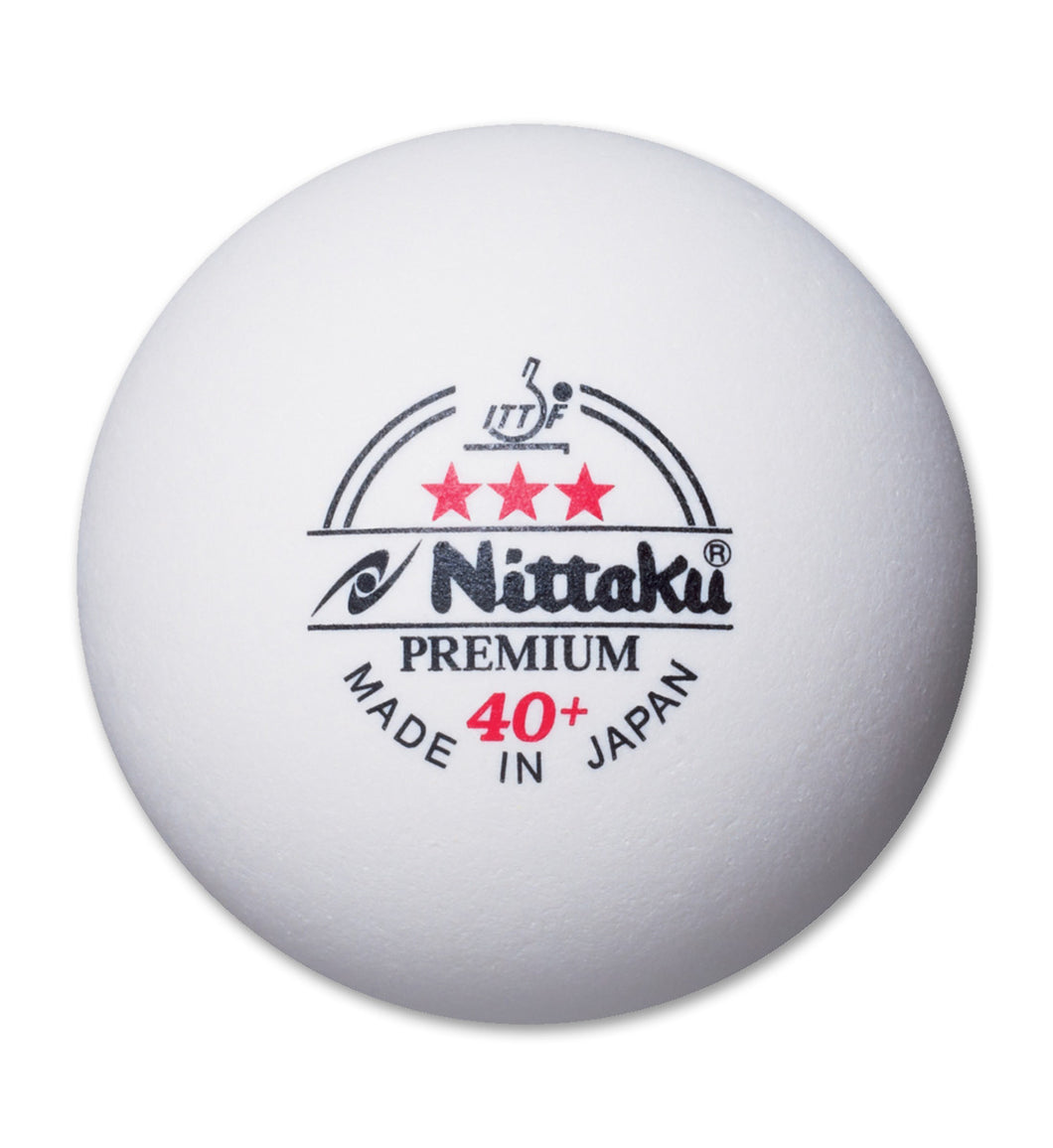 Nittaku 3-Star Premium 40+ Balls (6 Balls)